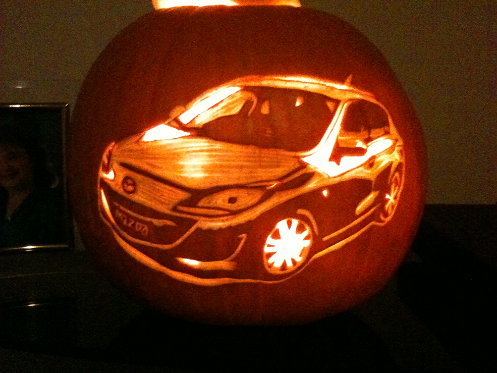 Mazda 3 MPS Pumpkin Carving