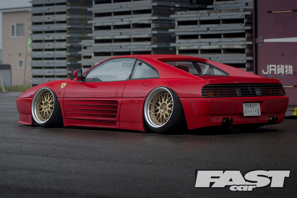 Slammed Ferrari 348 Stanced Ginpei Yamaguchi