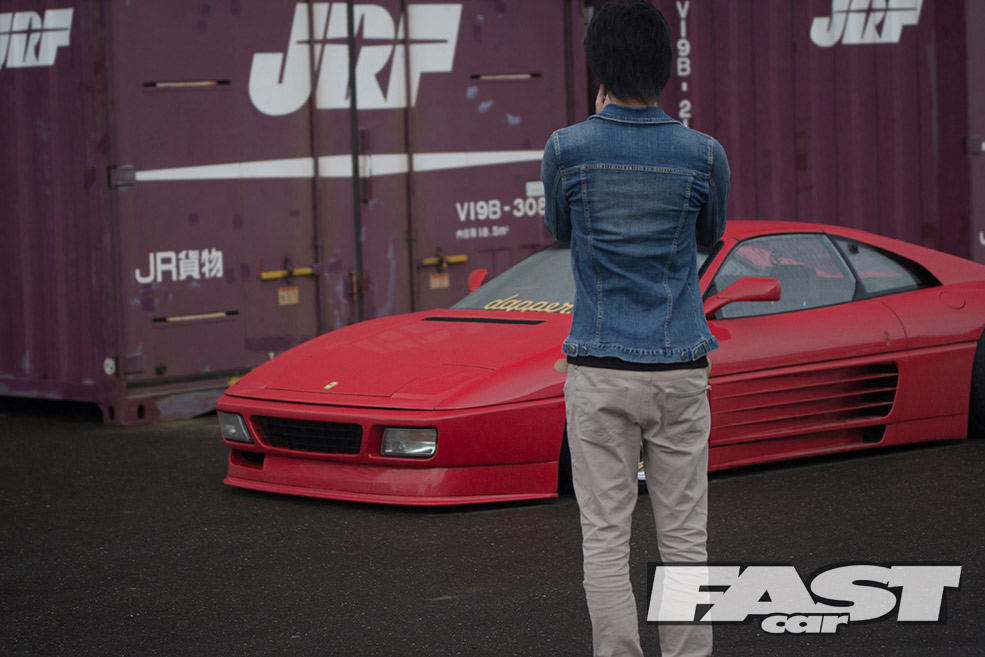 Slammed Ferrari 348 Stanced Ginpei Yamaguchi