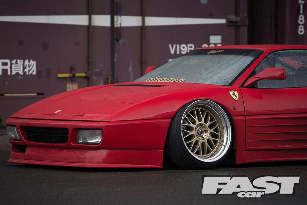 Slammed Ferrari 348 Stanced Ginpei Yamaguchi