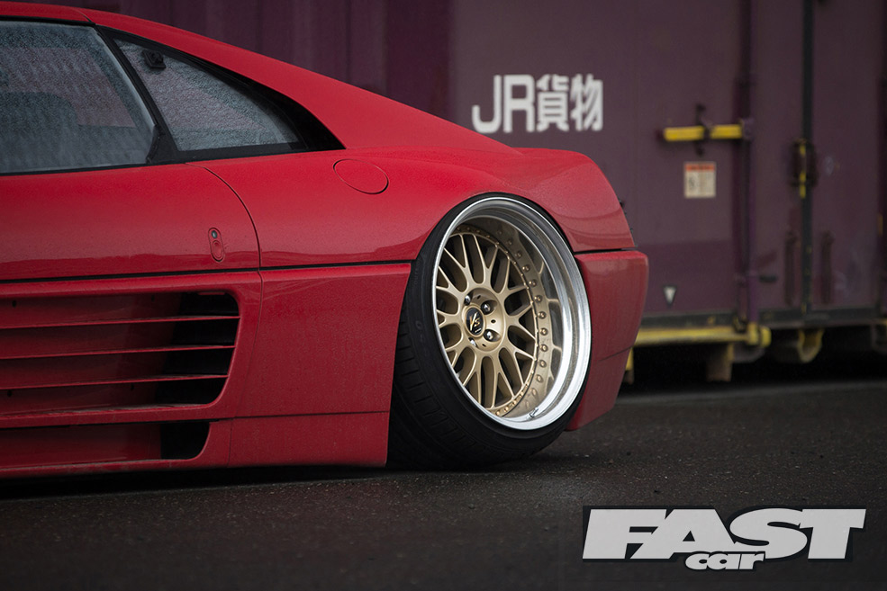 Slammed Ferrari 348 Stanced Ginpei Yamaguchi