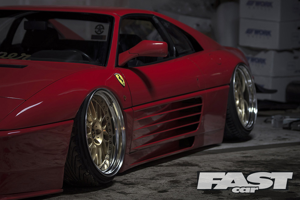 Slammed Ferrari 348 Stanced Ginpei Yamaguchi