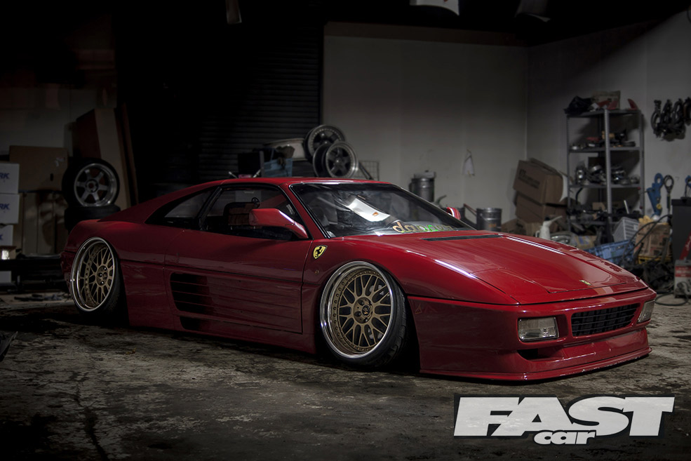 Slammed Ferrari 348 Stanced Ginpei Yamaguchi