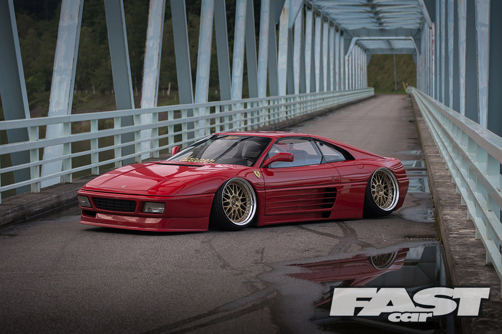 Slammed Ferrari 348 Stanced Ginpei Yamaguchi