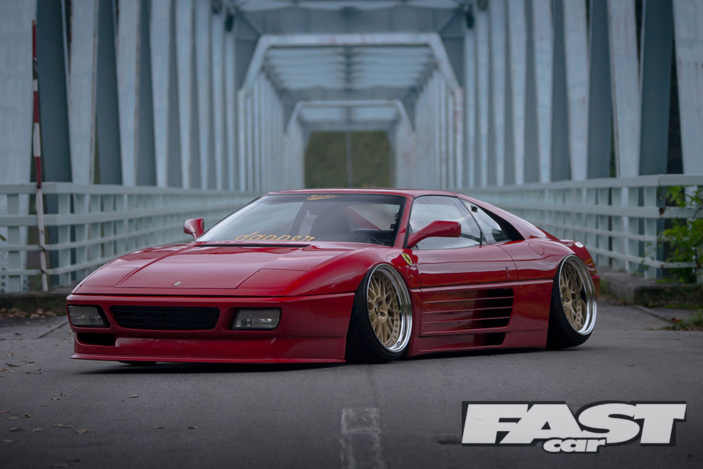 Slammed Ferrari 348 Stanced Ginpei Yamaguchi