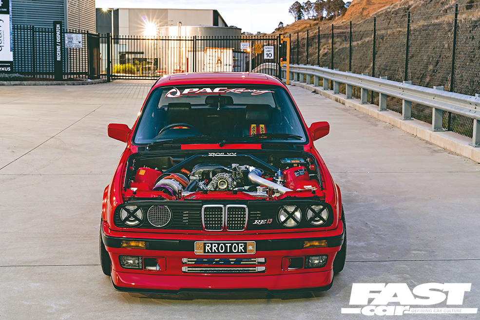 BMW E30 with 13b rotary engine