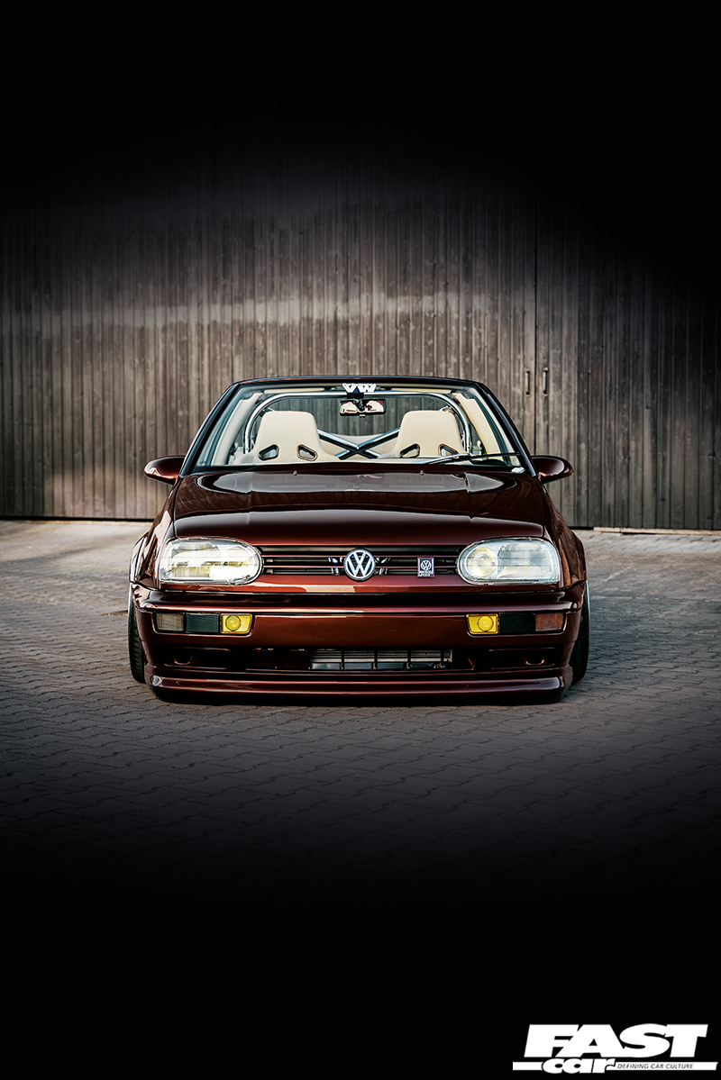 Bagged Mk3 Golf Cabrio