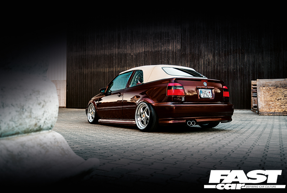 Bagged Mk3 Golf Cabrio