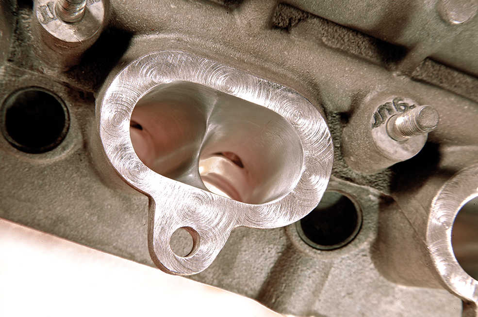 Enlarging ports can make a big difference to the engine's performance potential