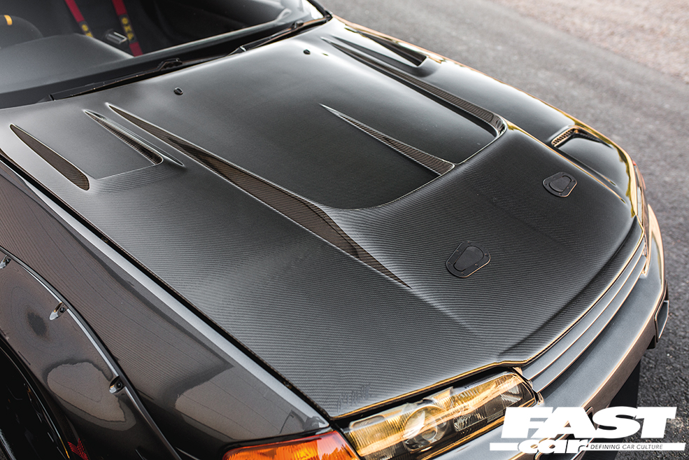 Carbon fibre hood