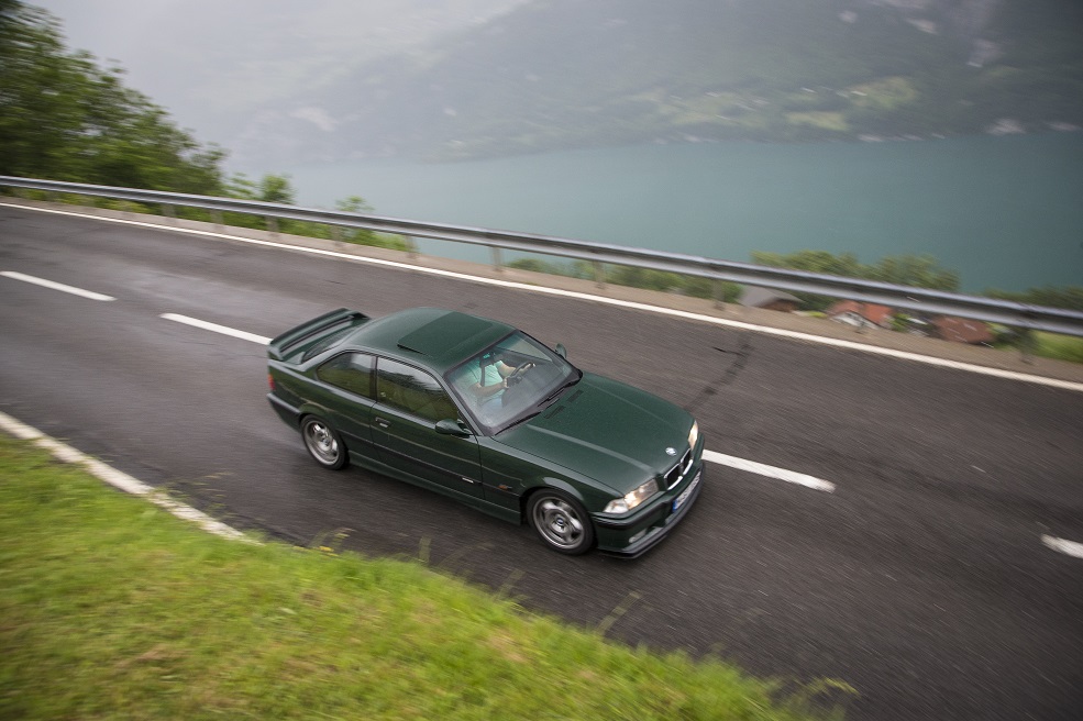 Driving shot of e36 bmw