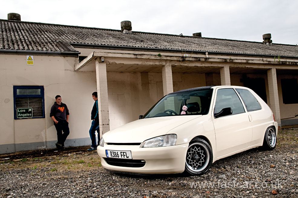 modified modded car - Peugeot 106 French hatchback Stock Photo - Alamy