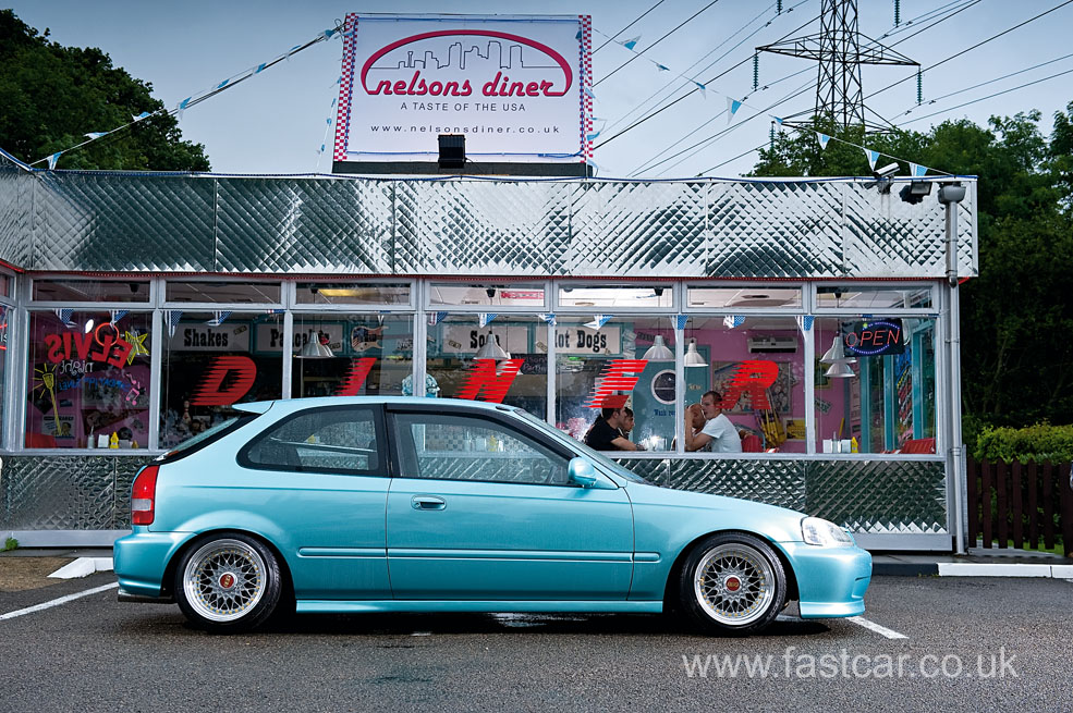 honda civic ek coupe slammed