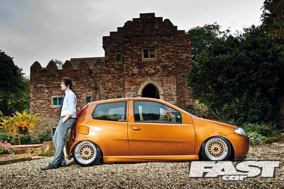stanced Fiat Punto modified