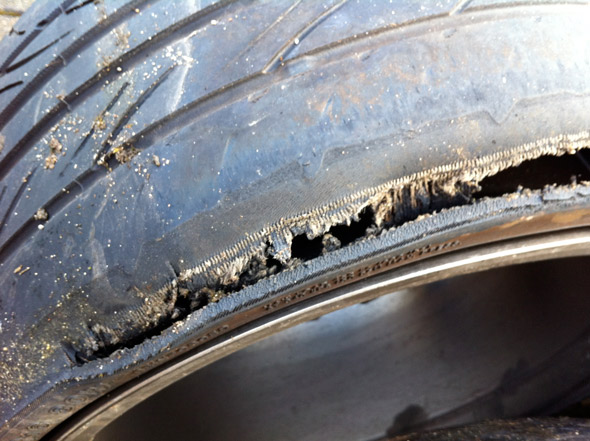 ripped-tyre