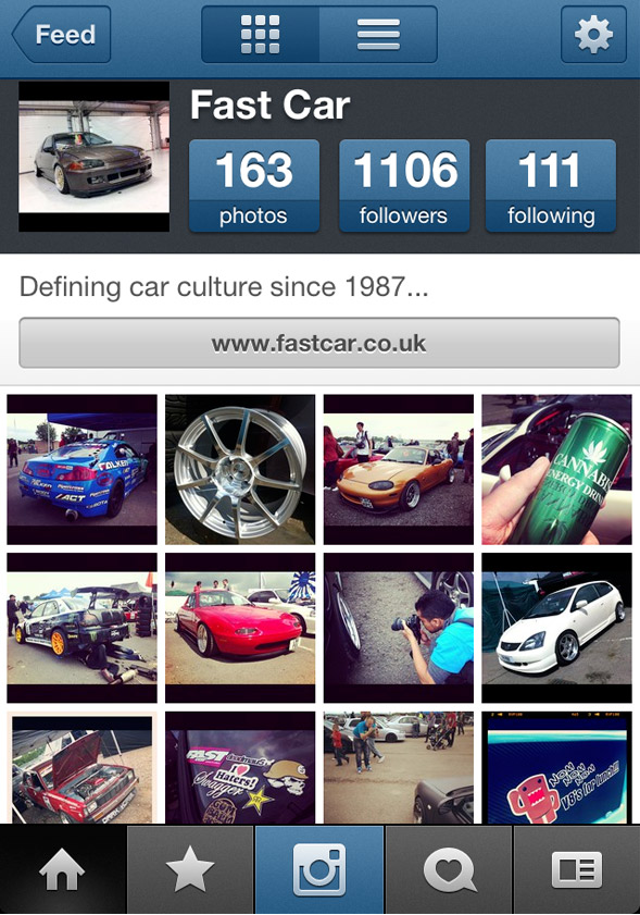 fast car instagram